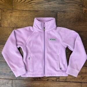Columbia Light pink Full-Zip Fleece Jacket Girls XS